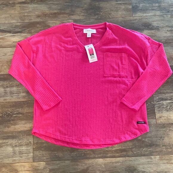 Calvin Klein Honeycomb Waffle Top - Picture 1 of 5